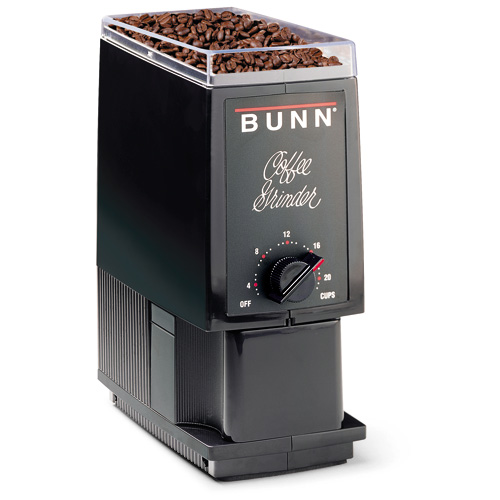 Bunn 22104.0000 G1 HD 1 lb. Black Bulk Coffee Grinder