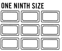 one ninth size pan lid