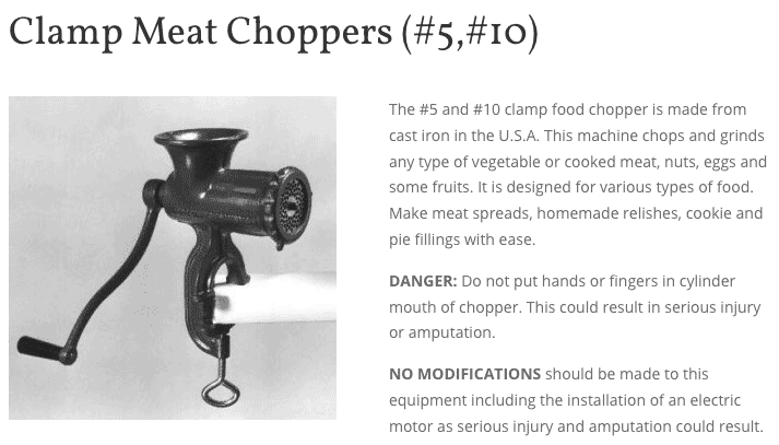 chop rite meat grinder