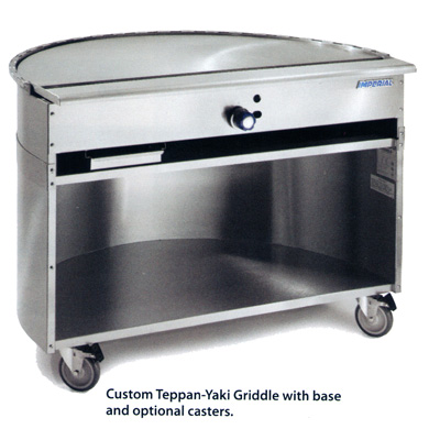 Teppanyaki Griddles in custom shapes and sizes
