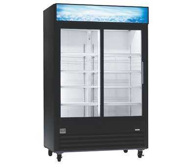 Freezer, Glass Door Merchandiser, 47 cubic ft. capacity