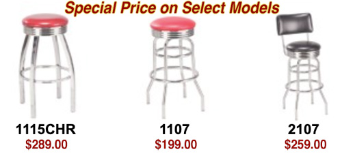 Special Price on Select Regal Barstool Models