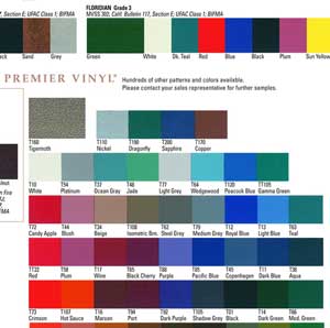 Color and Vinyl Swatches