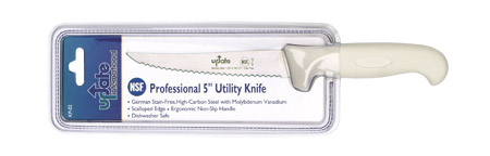 Professional 5 inch Kitchen Utility Knife, Serrated