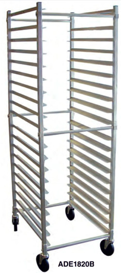 Mobile Pan Rack, Bun/Sheet Pan Rack with 69 inch height and swivel casters