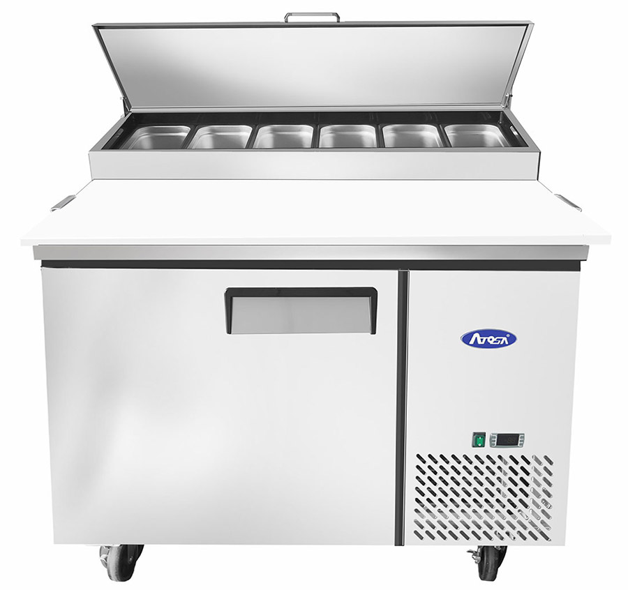 Atosa Pizza Prep Table Refrigerated Counter, 44 inch