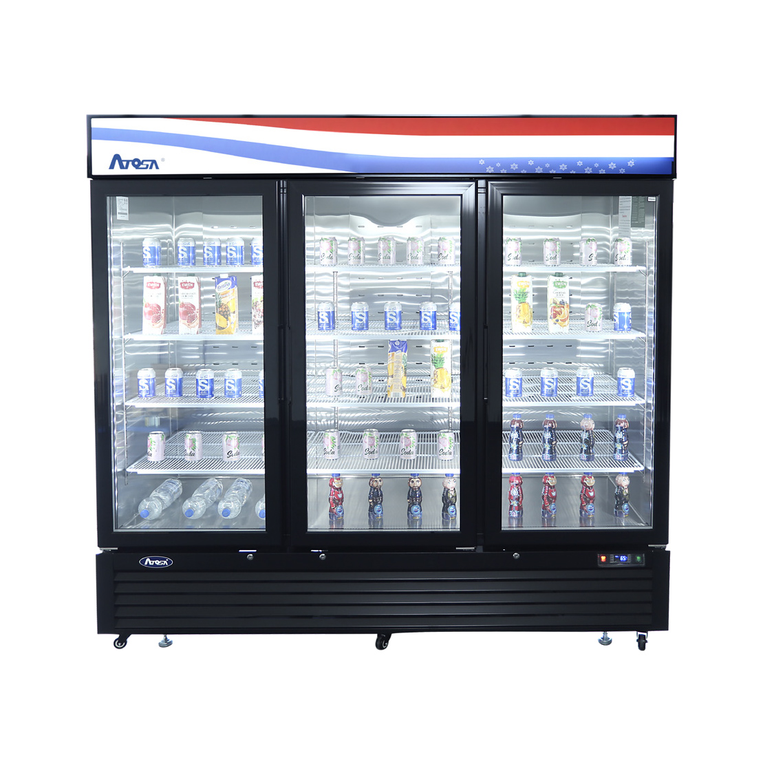 Atosa Refrigerated Merchandiser, Glass Door, 69.54 cu. ft.