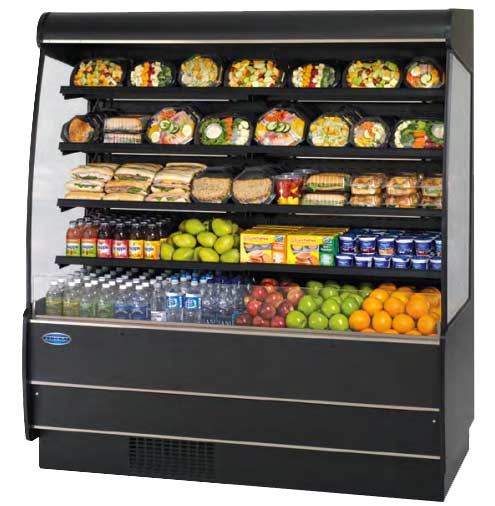 Federal Rssm678sc-3 Grab and Go Display Case Refrigerated Cooler Open Air for sale online 