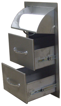 Stainless Steel Towel & Drawer Combo
