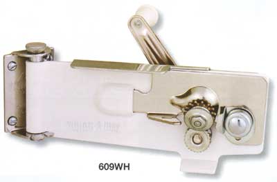Swing Arm Can Opener, Made in USA, Heavy Duty, White, Marin Restaurant  Supply - A Division of Dvorson's Food Service Equipment Inc.