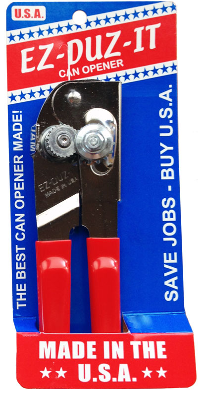 Heavy Duty Can Opener with Red Handles